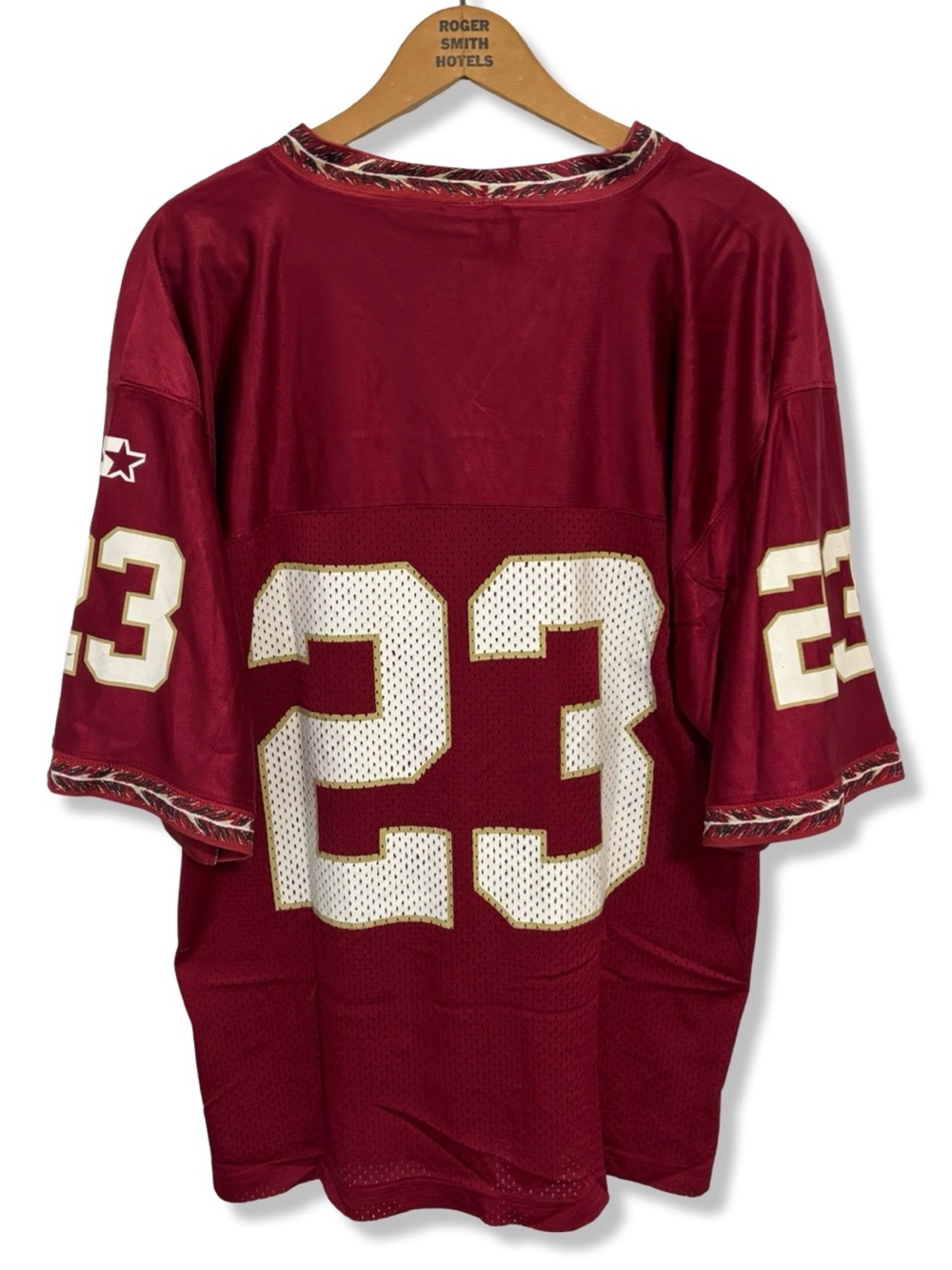Vintage STARTER Florida State Maroon Football Jersey with White & Gold Trim #23 - Picture 2 of 7